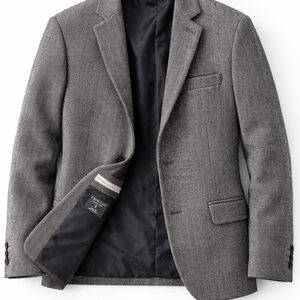 Boy’s Wool Blend Herringbone Blazer